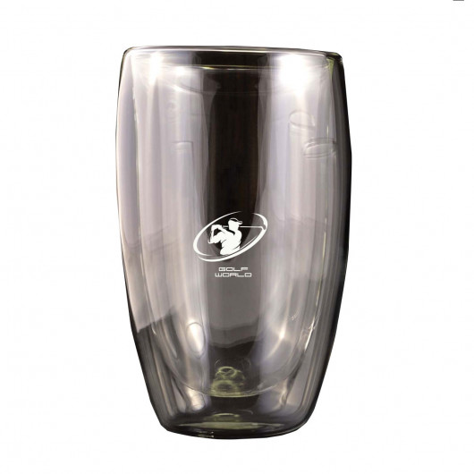 Promotional Valencia 450ml Double Wall Glass Cups